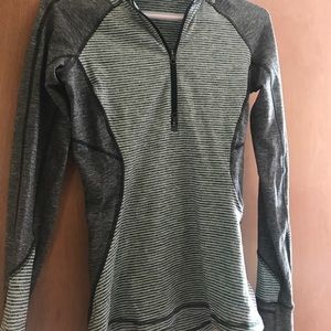 Green LULULEMON quarter zip